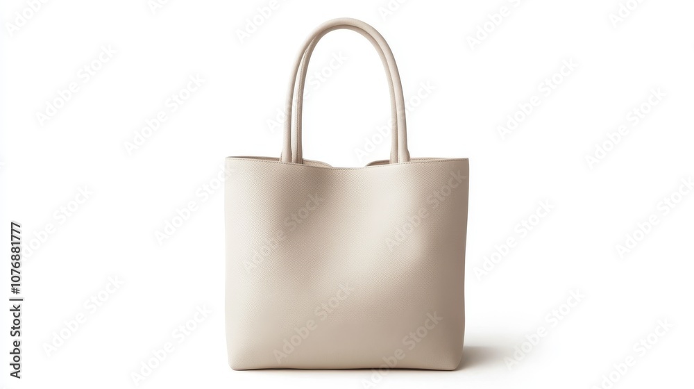 Minimalist White Tote Bag Flatlay on Clean Background for Fashion Product Display Minimalist White Tote Bag Flatlay on Clean Background for Fashion Product Display