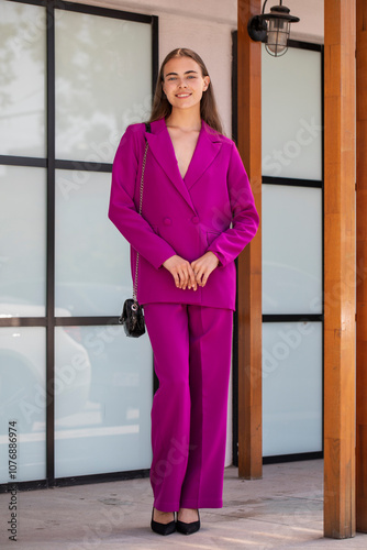 Full body portrait of a young beautiful brunette woman Free Download Full body portrait of a young beautiful brunette woman - GFXLoad