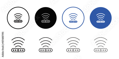 Sensor icon Thin line flat illustration