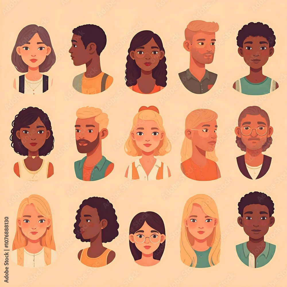 set of faces set of faces