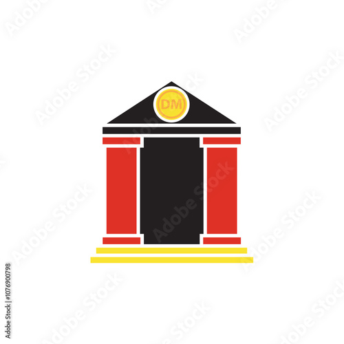 Deutsche Bank icon. Bank of Germany. Vector. photo