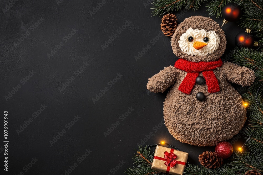 Fototapeta premium Delightful christmas and new year dessert ideas to celebrate the festival season