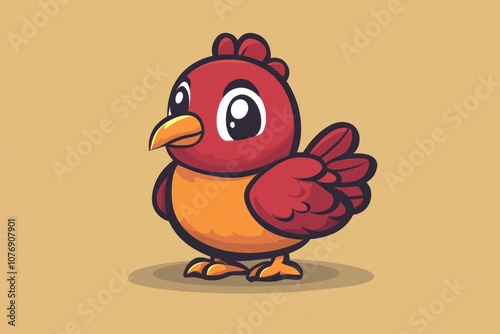 vector art of Turkey bird cute mascot cartoon photo