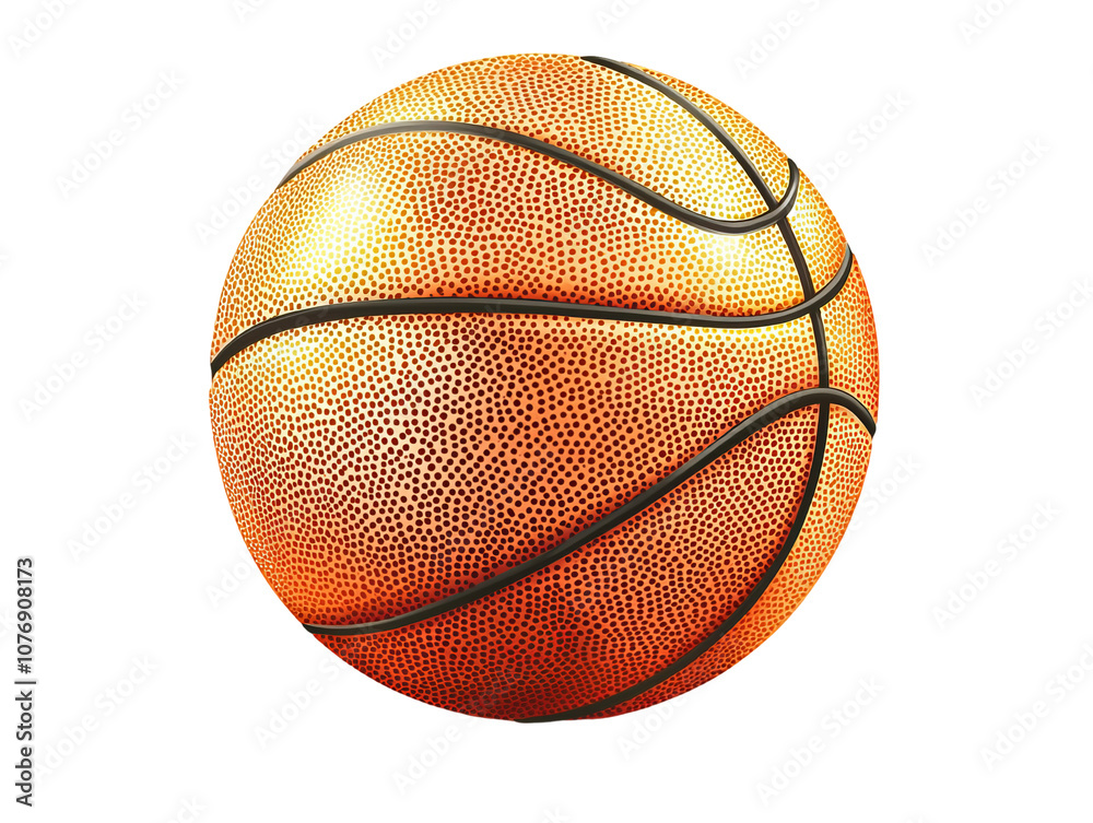 Fototapeta premium A basketball with a black and gold design