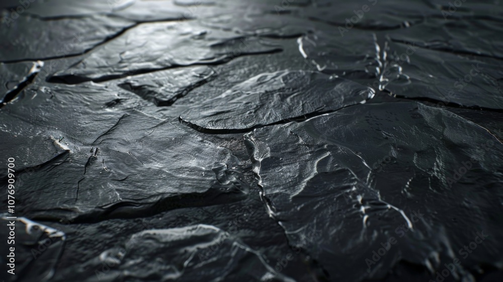 Obraz premium Dark Stone Texture: Rough, Natural Slate Background