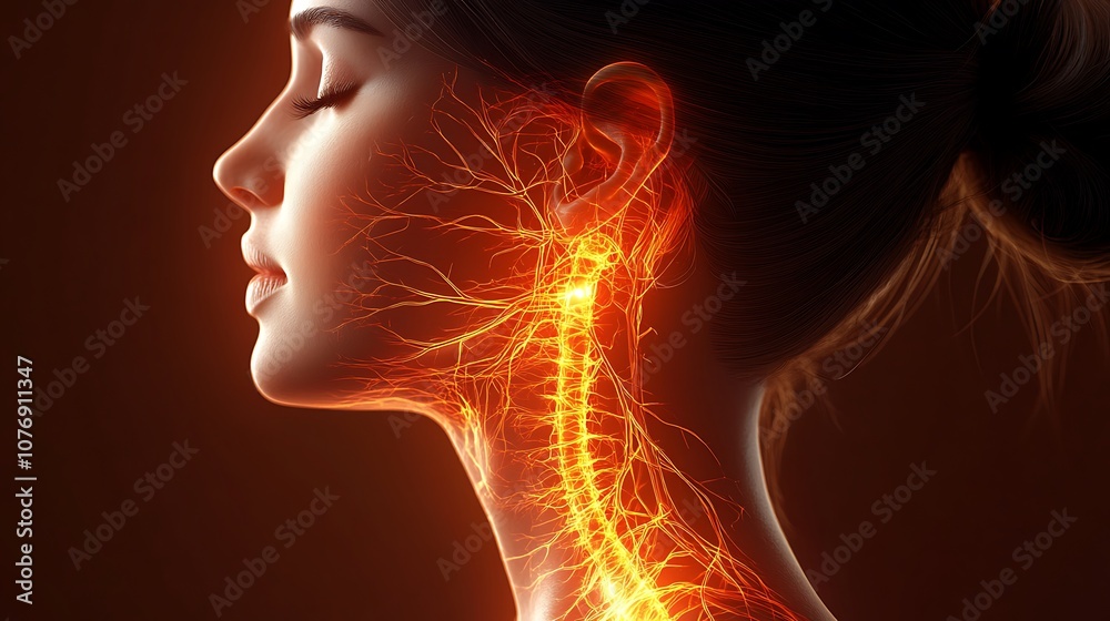 Obraz premium Explore the fascinating interplay of human neural pathways