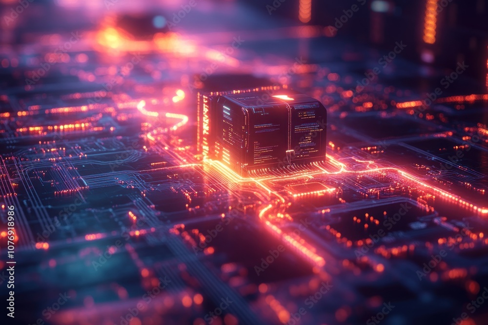 Obraz premium Abstract Digital Network