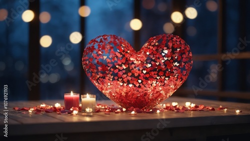 Love - Heart background for Valentine's day