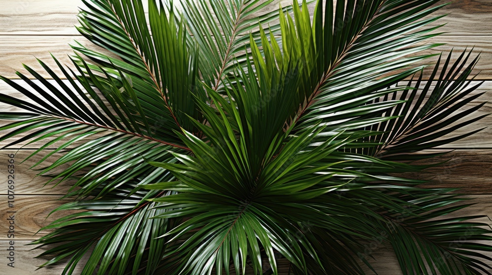 Obraz premium palm tree leaves