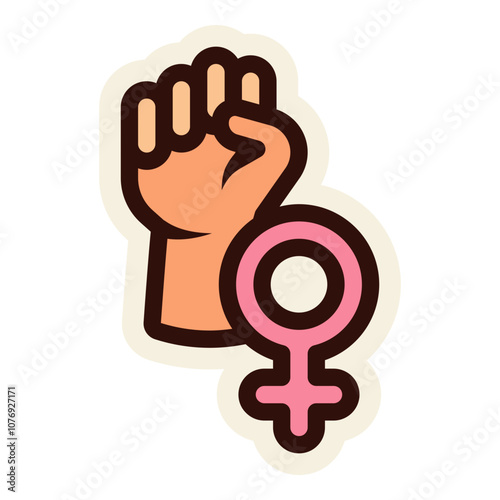 feminist movement sticker