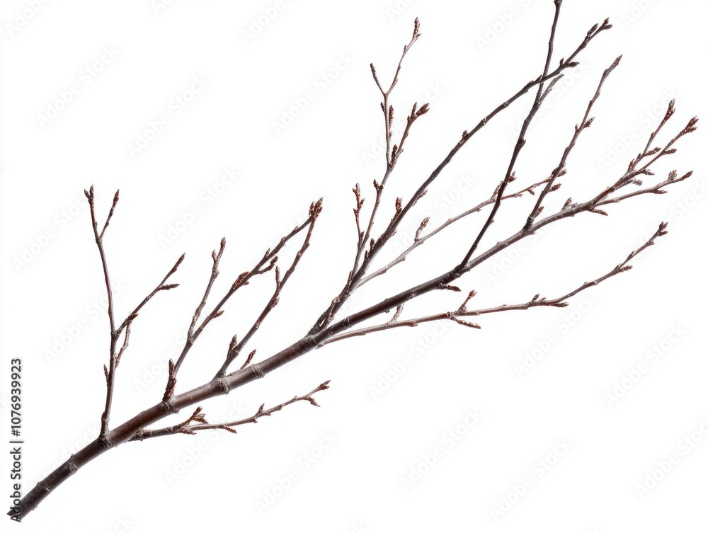 Fototapeta premium PNG. Minimalist winter tree branches