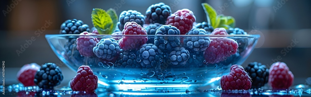 custom made wallpaper toronto digitalA bowl of fresh berries with a few leaves in the background