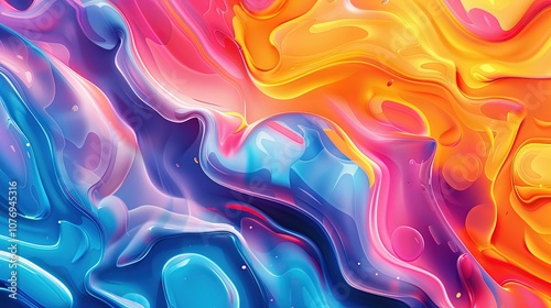 Vibrant abstract image feat...