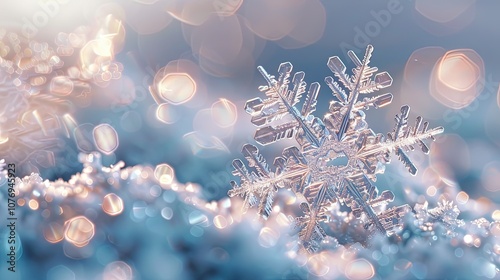 Delicate, intricate snowfla...