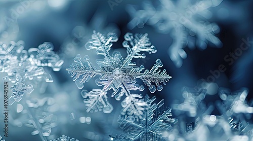 Delicate, intricate snowfla...