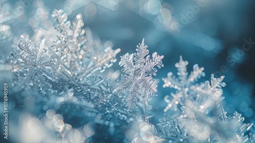 Delicate, intricate snowfla...