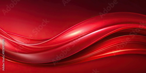 Abstract red swoosh background with elegant waves