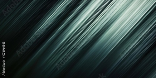 Curving patterns of shimmering black and green fabric flow together, blending textures and creating a mesmerizing contrast that draws the eye.