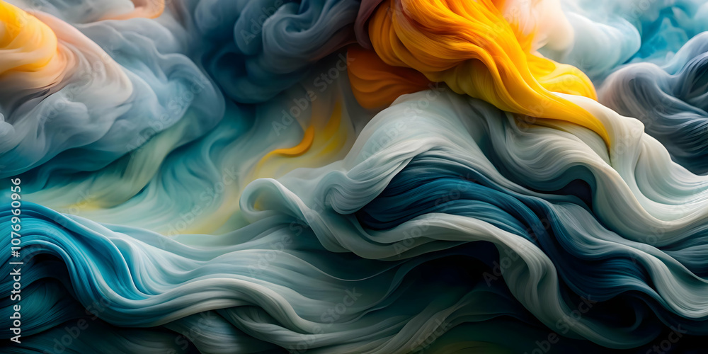 Obraz premium Abstract Watercolor Background Soft Colors Inspiration Epiphany Copy Space Design Flowing Color Patterns Creative Concept for Ads Magazine Banners Promotional Materials Stock Photography