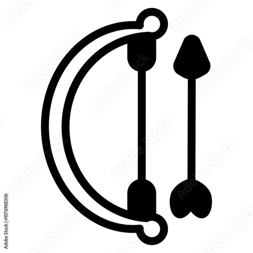 Longbow solid icon