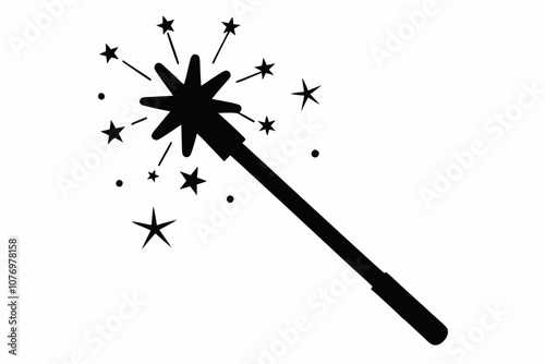 Magic wane filter with star vector icon