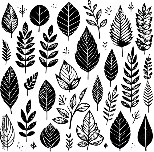 leafs doodles