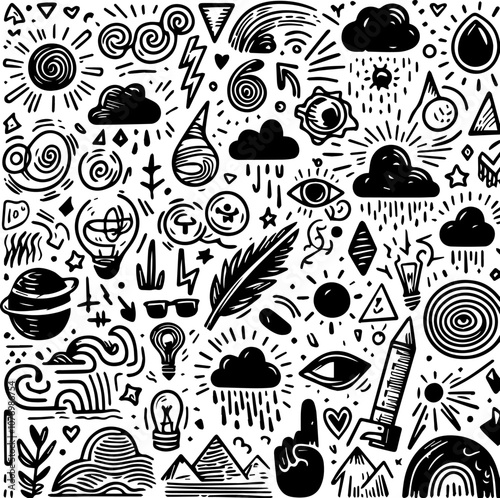 seashells doodles