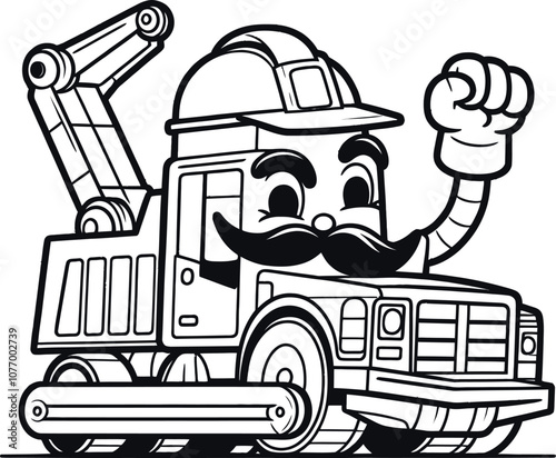 Funny truck coloring pages for kids, truck coloring page