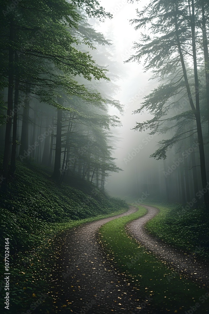 Obraz premium morning in the forest