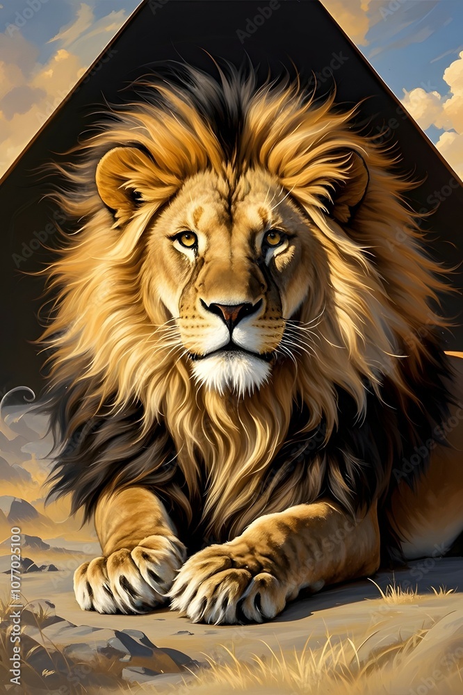 Obraz premium portrait of a lion