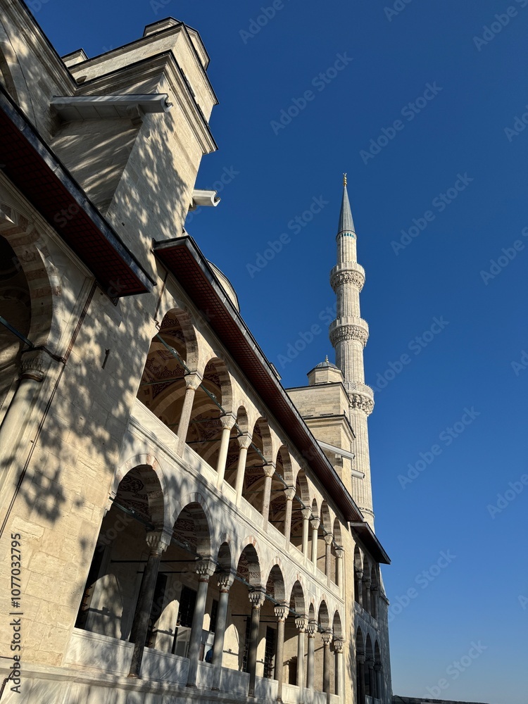 Fototapeta premium Blue Mosque at Istanbul, Turkey.