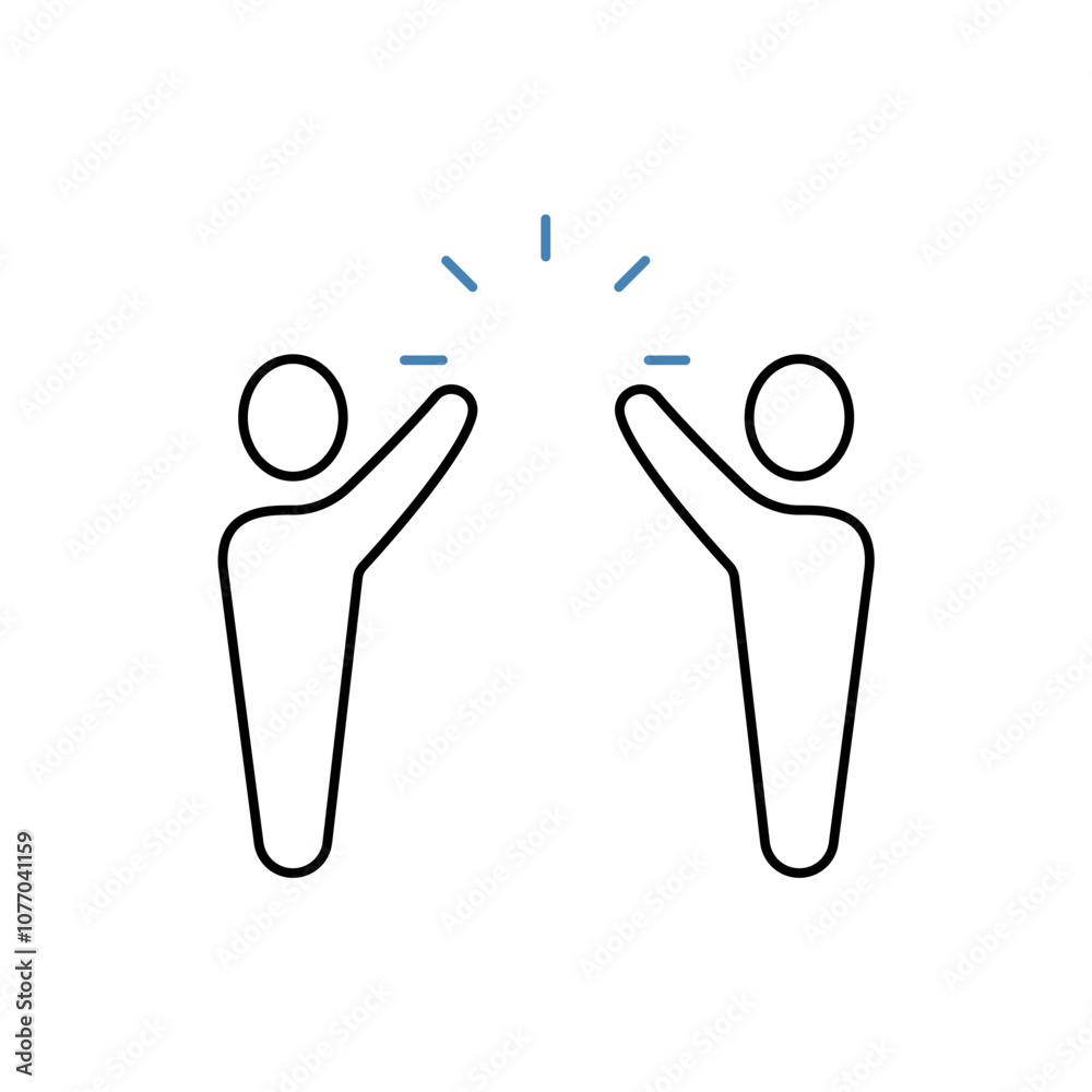 Obraz premium partnership concept line icon. Simple element illustration. partnership concept outline symbol design.