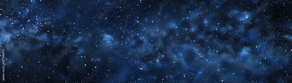 Obraz premium Starry night sky with constellations Milky Way visible