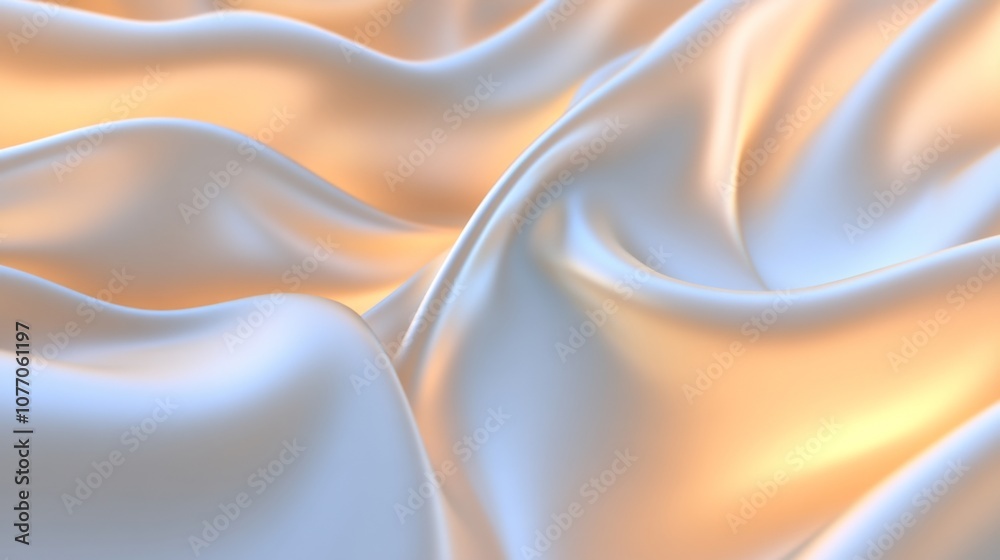 Fototapeta premium Abstract Draped Silk Fabric Background