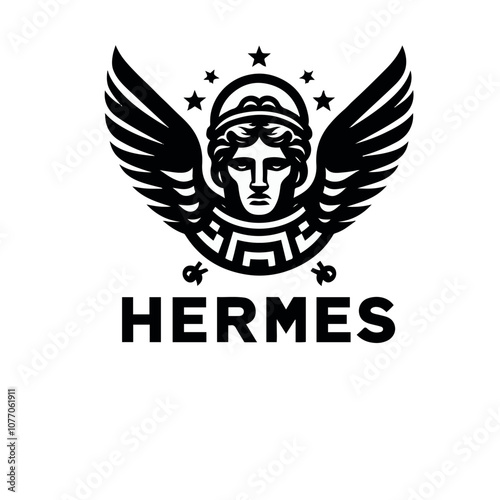 god hermes logo illustrated