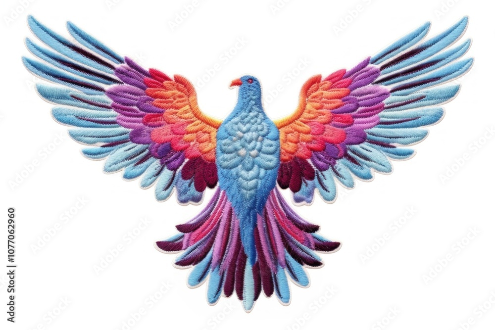 Fototapeta premium Dove animal bird white background.