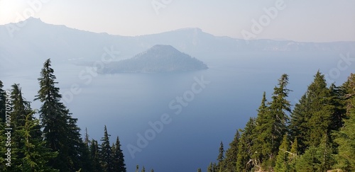 fog on the lake