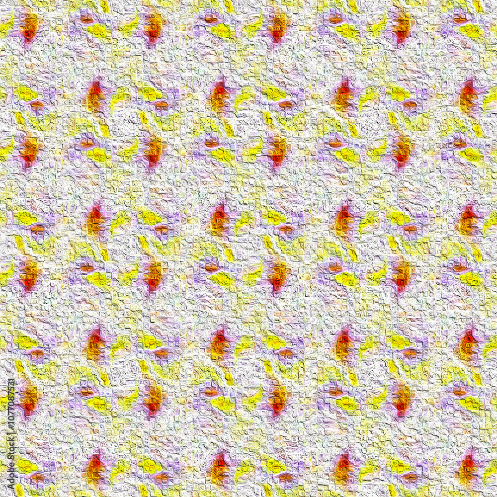 Soft pastel yellow and red seamless texture with subtle organic swirls ...