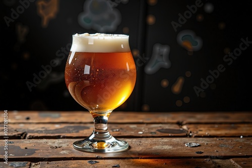Wallpaper Mural AI birra chiara su sfondo nero 03 Torontodigital.ca