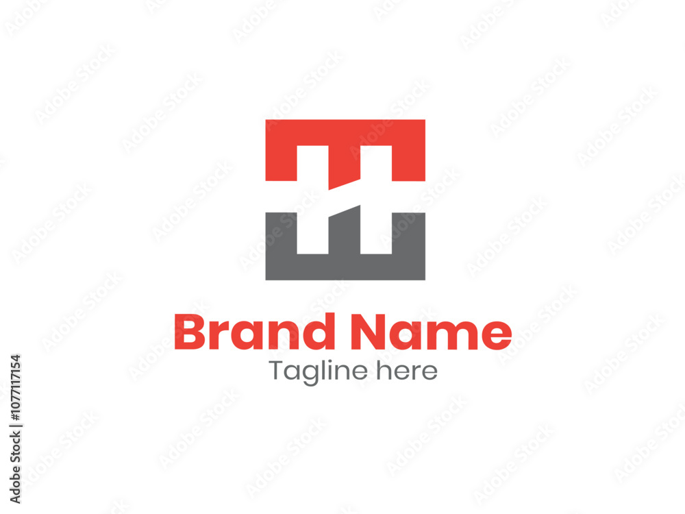 Obraz premium H letter logo design. The initial letter H uppercase monogram logo. Pro Vector 