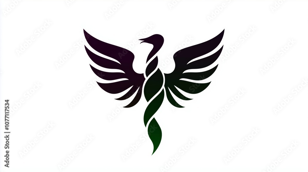 Obraz premium Symbol of Healing and Renewal Through the Phoenix Mythology