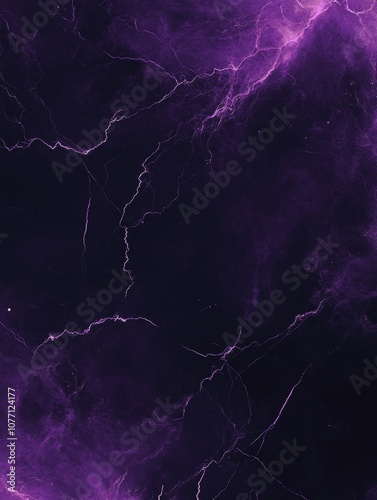 Abstract Purple and Black Fluid Art with Organic Marble Texture and Cosmic Vibes