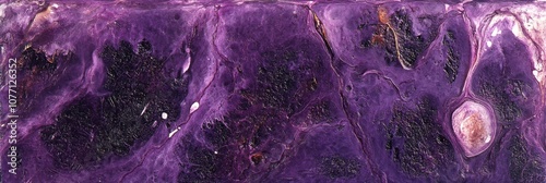 Abstract Purple and Black Fluid Art with Organic Marble Texture and Cosmic Vibes