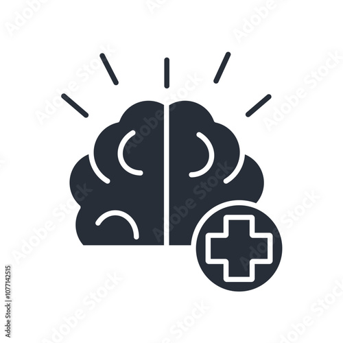 brain icon. vector.Editable stroke.linear style sign for use web design,logo.Symbol illustration.