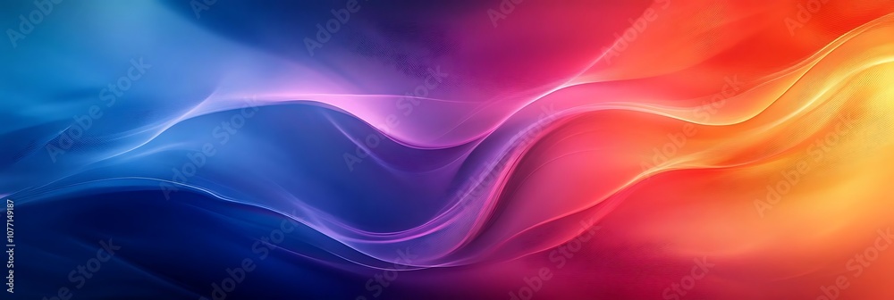 custom made wallpaper toronto digitalAbstract Background with Wavy Lines in Blue, Purple, Pink, Red, and Orange Colors