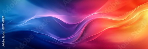 Wallpaper Mural Abstract Background with Wavy Lines in Blue, Purple, Pink, Red, and Orange Colors Torontodigital.ca