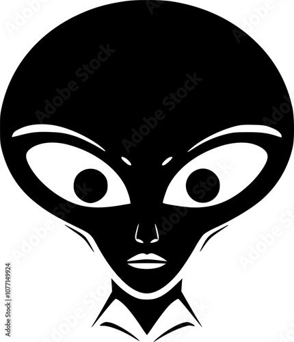 Alien - High Quality Vector Logo - Vector illustration ideal for T-shirt graphic
