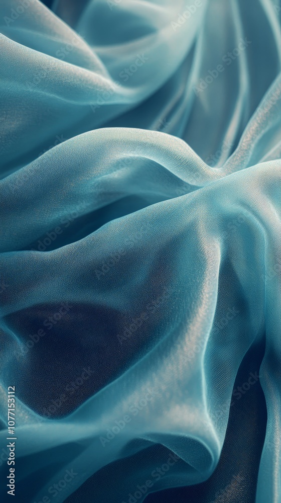 Obraz premium Soft pastel abstract waves of flowing fabric in motion