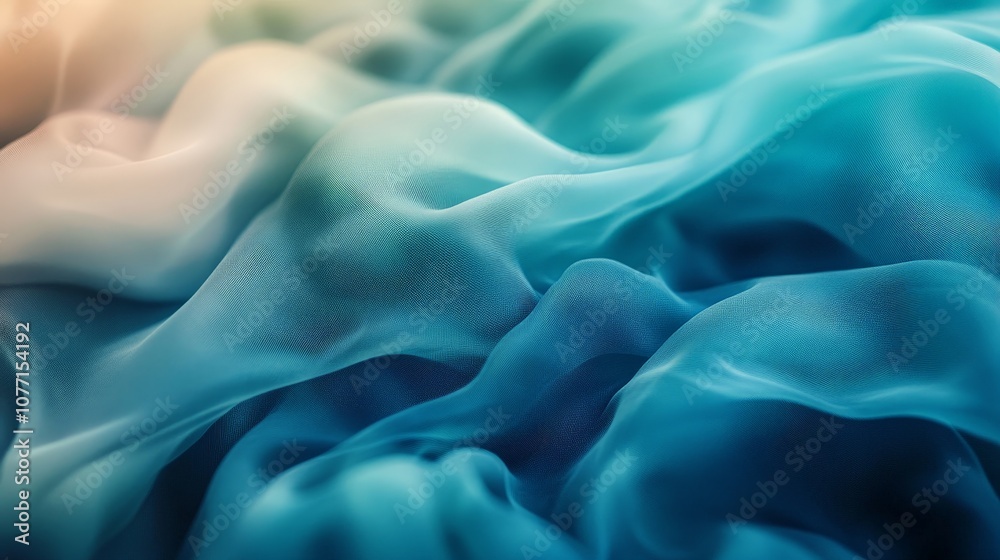 Obraz premium Soft pastel abstract waves of flowing fabric in motion