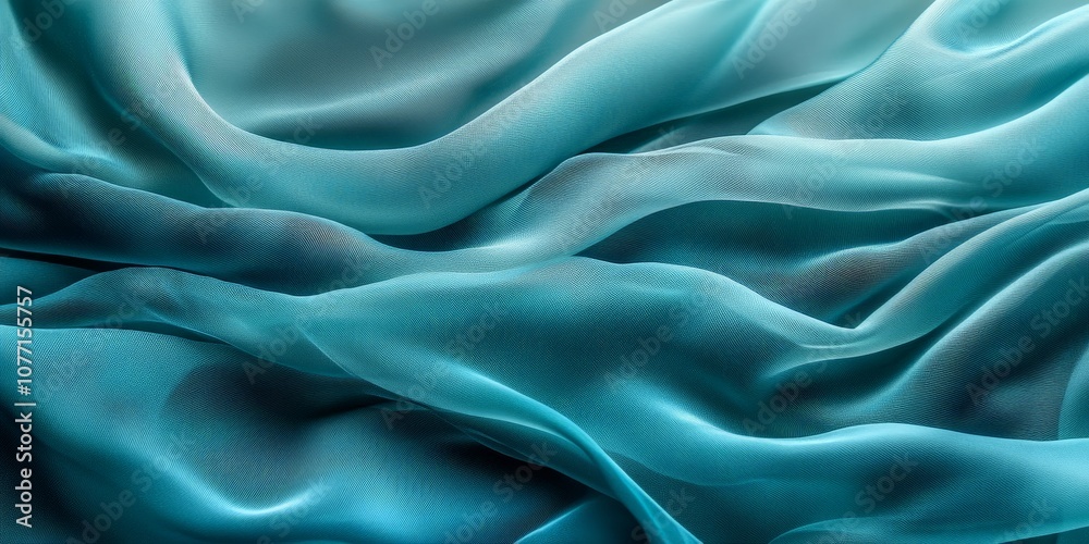 Obraz premium Soft pastel abstract waves of flowing fabric in motion